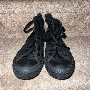 All Black Converse High Tops